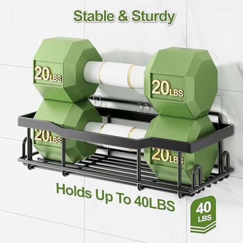 JIANDOS 9 Piece Shower Caddy Set with Hooks and Adhesives