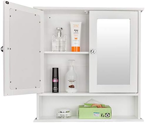 Kcelarec Wall Mounted Medicine Cabinet with Mirror 1