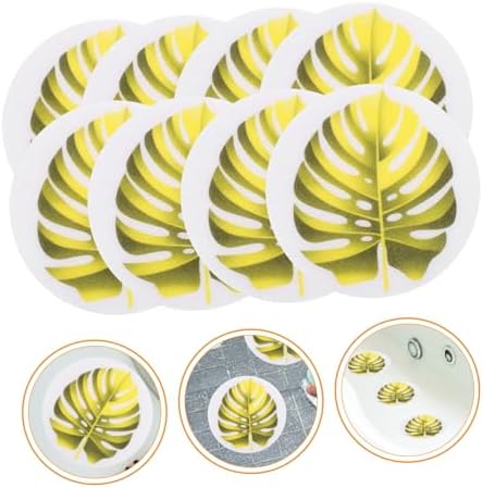Zerodeko 1 Set Non-Slip Bathtub Stickers Leaf Pattern
