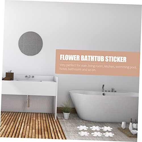 Mobestech 20pcs Non-Slip Flower Bathtub Stickers