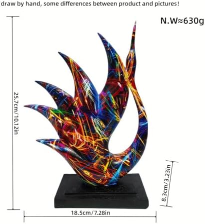 Yema Abstract Swan Figurine - Resin Art Decor