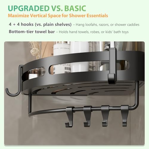 Geobella Adhesive Shower Corner Caddy 2-Pack