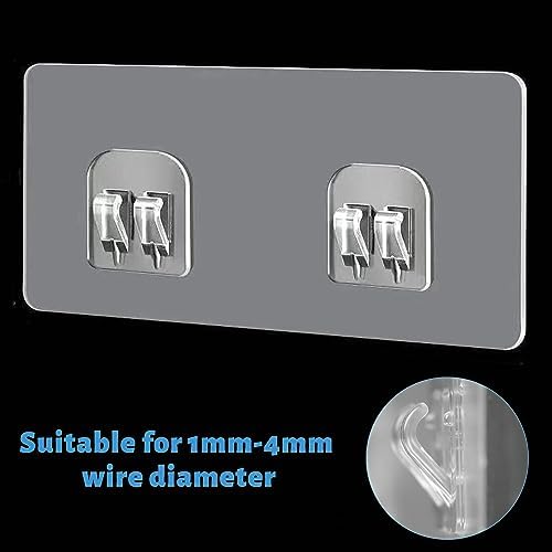 ChrisW 4-Pack Clear Suction Sticker for Bathroom Shelf