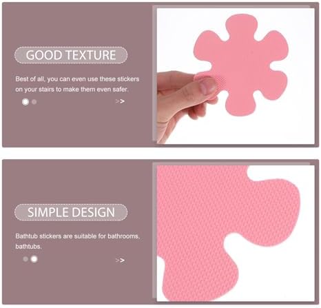HOLIDYOYO Non-Slip Flower Bathtub Stickers 20pcs
