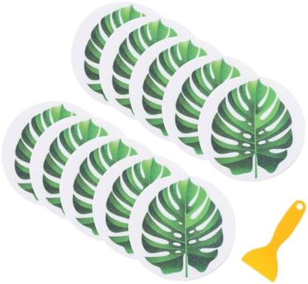 1set Leaf Bathtub Stickers Non-Slip Safety Decals