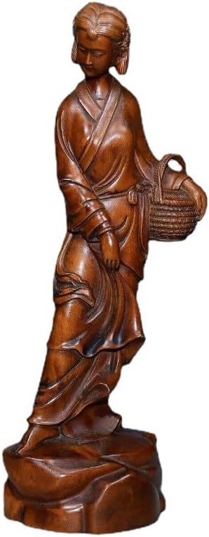 LimpaC Collection Mini Boxwood Meditating Woman Statue