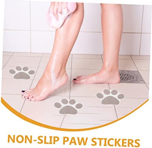 Non-Slip Bathtub Stickers with Paw Design 10pcs