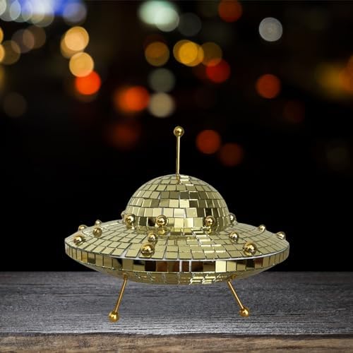Nudsfuii Flying Saucer Home Decor Statue