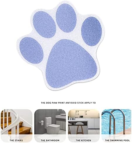 10PCS Bathtub Non-Slip Dog Paw Stickers - Brown