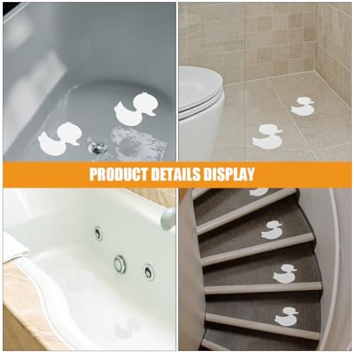 ABOOFAN 20pcs Non-Slip Bathtub Duck Stickers