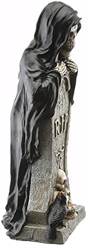 National Tree Company Skeleton Behind Tombstone Halloween Decoration 12 Inches