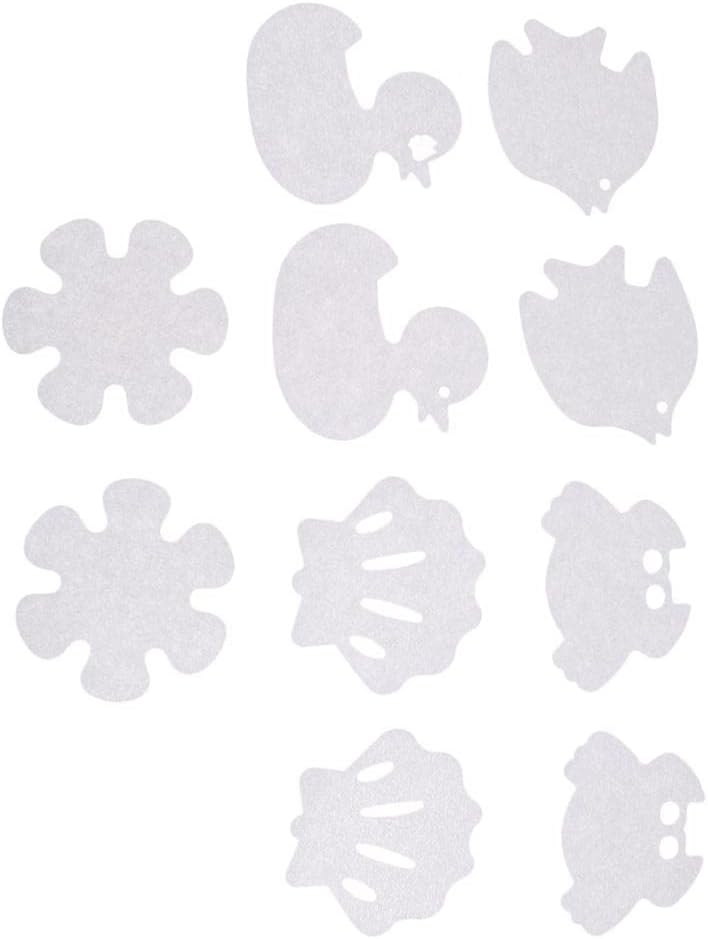 Non-Slip Bath Stickers 10pcs Cartoon Design