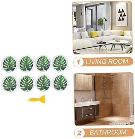 PRETYZOOM Leaf Shape Anti Slip Bath Decals