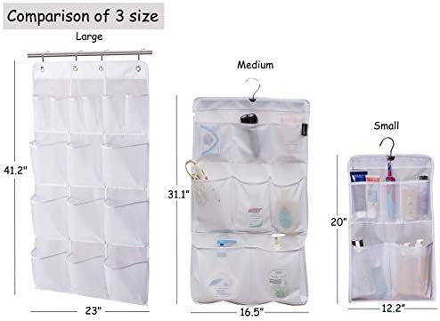 MISSLO 8-Pocket Mesh Shower Organizer with Rotating Hanger