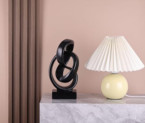 Modern Abstract Knot Sculpture Mobius Inspired Resin Decor