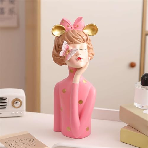 Elegant Home Decor Statue Keys Tray for Living Room