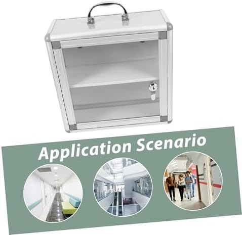 Alipis Wall Mount Medicine Cabinet with Double Compartment