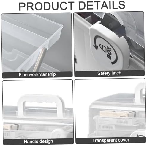 Muzrunq 3-Layer Medicine Cabinet Organizer with Handle