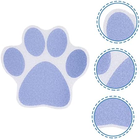 VOSAREA 10Pcs Dog Paw Print Non-Slip Bath Tub Stickers