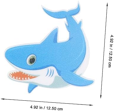 Ciieeo Anti Slip Tub Stickers 5pcs Shark Design