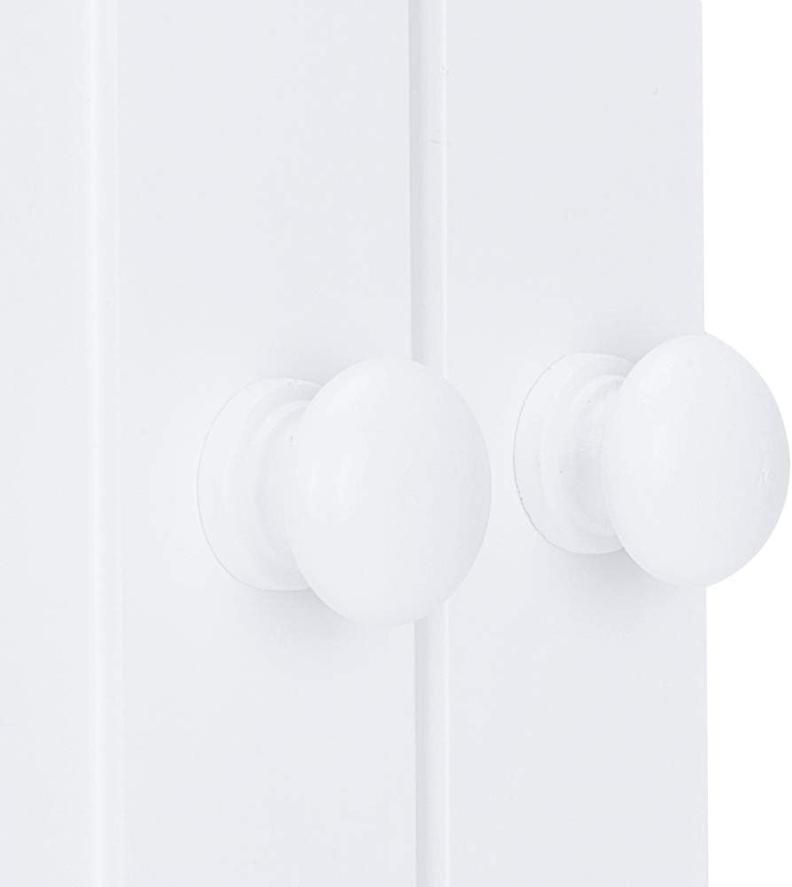 Gharpbik Bathroom Wall Cabinet 2 Door Storage Cabinet White