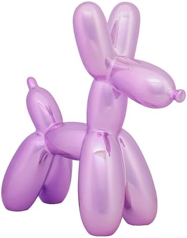 National Tree Company Halloween Balloon Dog Figurine Purple 11 Inch