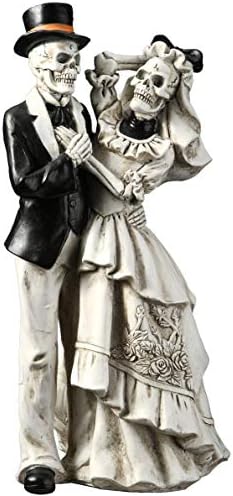 National Tree Company Skeleton Bride and Groom Decoration 11 Inch