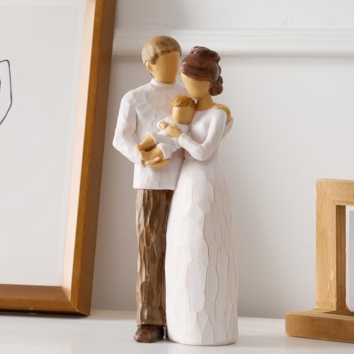 NAN ZAI NAN FANG Family of 3 Figurines for New Parents