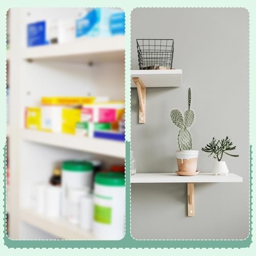 4 Pcs 135 Inch White Medicine Cabinet Shelves Replacement