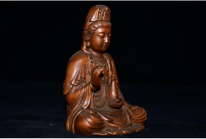 LimpaC Handmade Boxwood Kwan Yin Statue