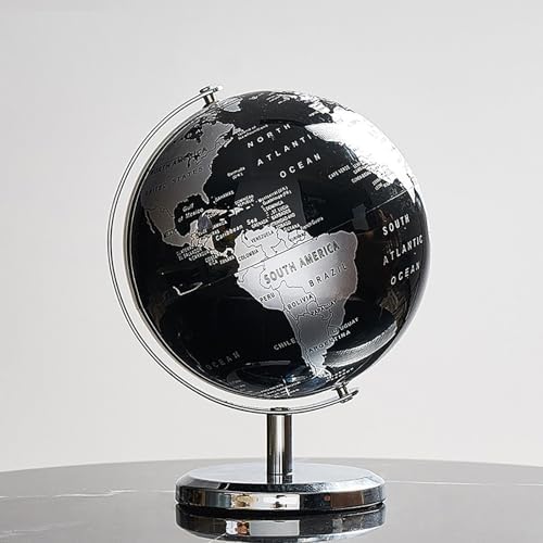 360 Rotating Globe Sculpture - Home Decor Coffee Table Decor