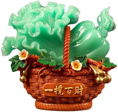 Luxurious Blue Ice Jade Style Wealth Statues for Home and Office