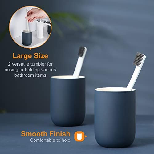 Hoomtaook 4-Piece Ceramic Bathroom Accessory Set 1