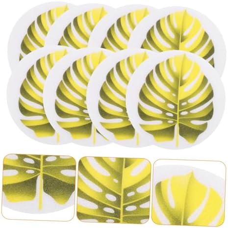 Zerodeko 1 Set Non-Slip Bathtub Stickers Leaf Pattern