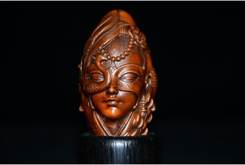 LimpaC Boxwood Lou Lan Woman Statues Handmade Figurine Decor