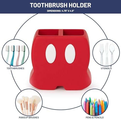 Jay Franco Disney Mickey Mouse Bathroom Organizer Set 1