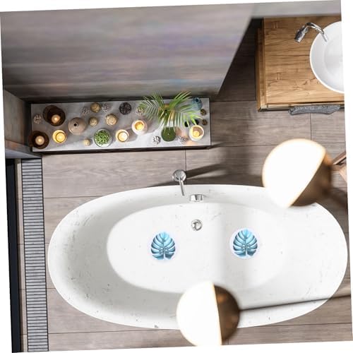 VOSAREA Leaf Shape Non-Slip Bath Decals