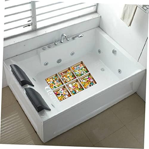 COOLHIYA 6pcs Non-Slip 3D Bathtub Stickers for Kids