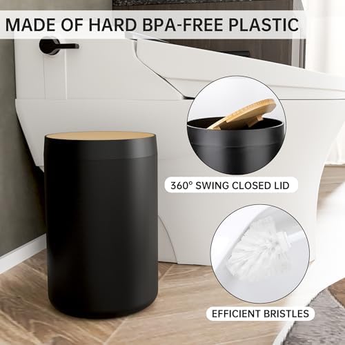 Fun Memories 6-Piece Bamboo Bath Accessory Set Black