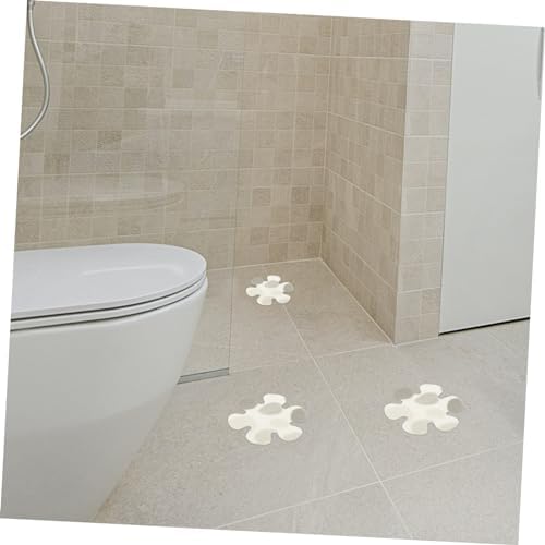IMIKEYA Floral Bathroom Non-Slip Stickers
