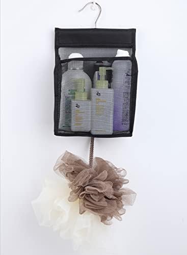 Hanging Mesh Bath Basket Organizer for College Dorms and Travel