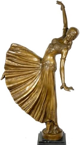 Kunst Ambiente Chorus Girl Bronze Sculpture - Signed