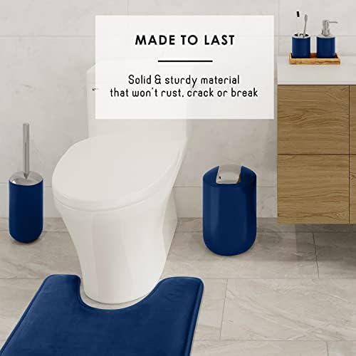Clara Clark Navy Blue Bathroom Accessory Set 20PC