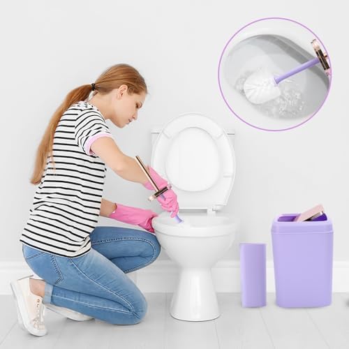 XLHOMO 9-Piece Purple Bathroom Accessories Set