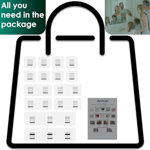Jovware 14 Pack Shower Caddy Adhesive Replacement 1