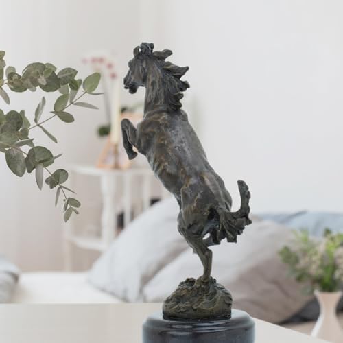 YouFine Bronze Rearing Horse Statue - 126 Inch Equestrian Decor