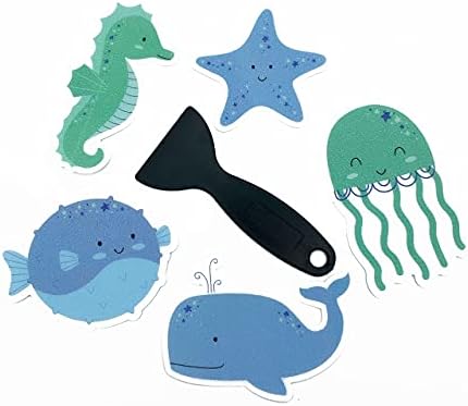 Crafty Critters Non-Slip Bathtub Stickers 10 Pack Under The Sea 1