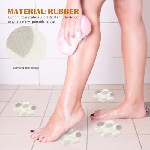 1Set Flower Shape Non-Slip Bathroom Stickers