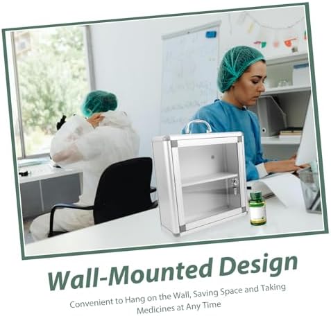 Wall Mounted Medicine Cabinet with Transparent Door for Easy Access