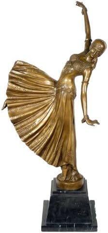 Kunst Ambiente Chorus Girl Bronze Sculpture - Signed